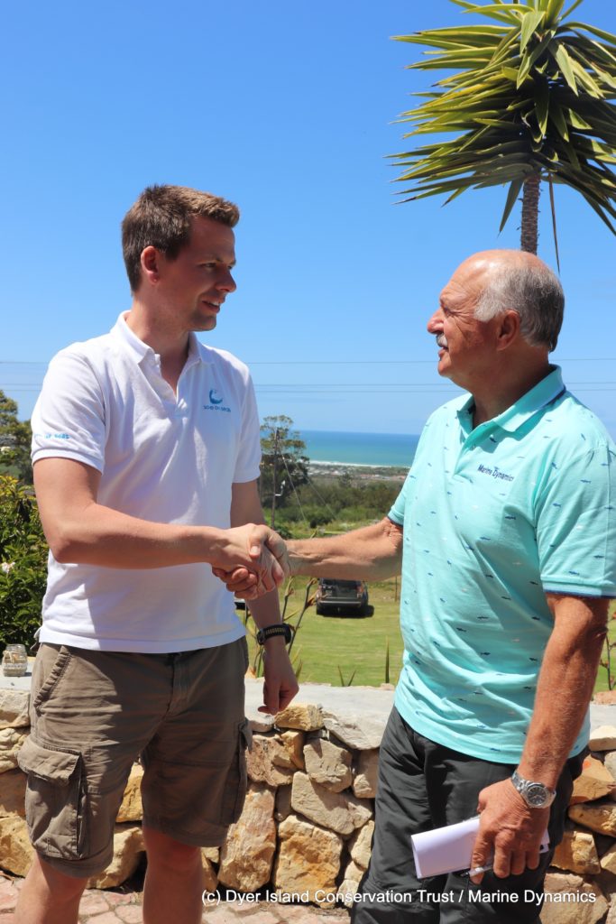 Ceo Of Save Our Seas Foundation, James Lea, And Ceo Marine Dynamics Wilfred Chivell